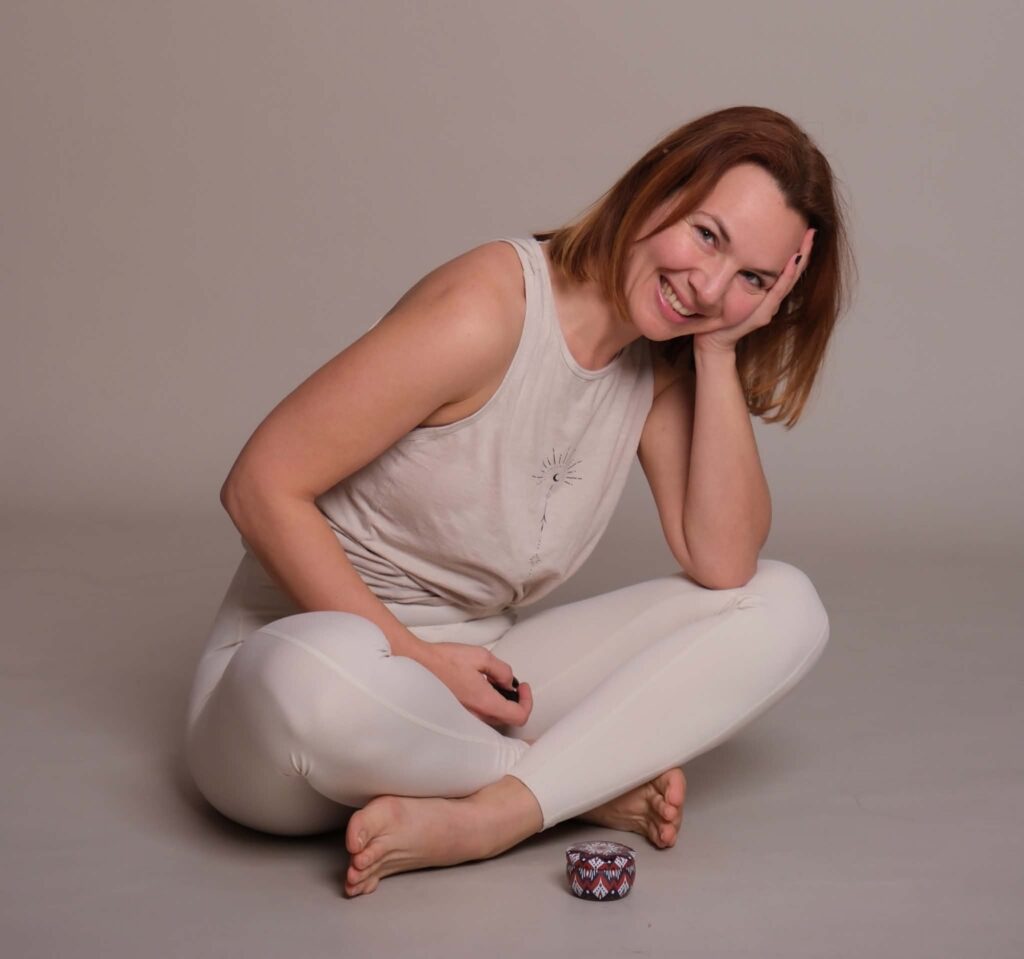 Yoga coach smiling